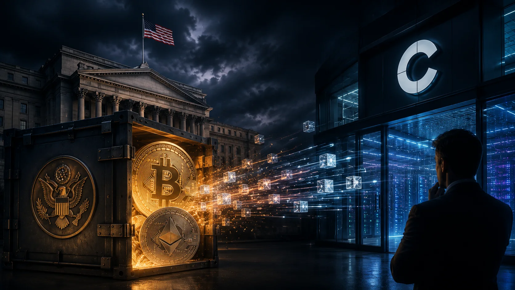 Copertina dell’articolo: USA, 288 milioni in Bitcoin ed Ethereum verso Coinbase Prime: il mercato vede una vendita, ma il punto è un altro